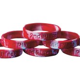 2nd Place Silicone Bracelet (Pack of 24)