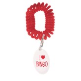 Coil Bracelet with “I Love Bingo” Keytag (Pack of 12)