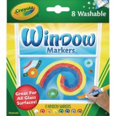 Crayola® Washable Window Markers (Set of 8)