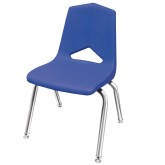 Marco Group® V-Back Blue Chair with Chrome Frame Pack
