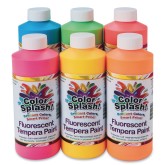 Color Splash!® Neon Liquid Tempera Paint Assortment, 16 oz. (Set of 6)