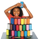 Color Splash!® Budget Lacing Assortment, 100-Yd Spools, Assorted Colors (Pack of 50)