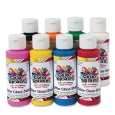 Color Splash!® Glitter Glass Stain Assortment, 4 oz. (Pack of 8)