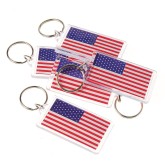 US Flag Keychains (Pack of 12)