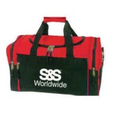 Compact Duffel Bag, Red/Black with S&S® Logo