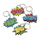 Superhero Keychains (Pack of 12)