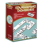 Double Six Dominoes, White with Black Dots