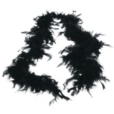 Black Feather Boa, 6’