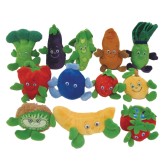 Fruit and Veggie Plush Beanbag Characters (Set of 12)