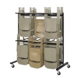 Two-Tier Folding Chair Cart