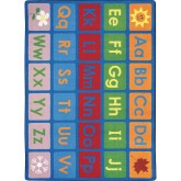 Joy Carpets® Any Day Alphabet Rug, 7’8” x 10’9