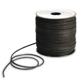 Black Waxed Cotton Cord, 2mm thick x 75 yards