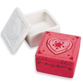 Color-Me™ Ceramic Bisque Trinket Box (Pack of 12)