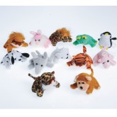 Small Plush Sitting Stuffed Animal Assortment (Pack of 12)