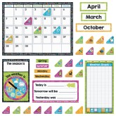 Color Harmony™ Calendar Bulletin Board Decoration Set