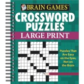 Brain Games™ Large Print Crosswords, Green Cover