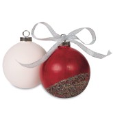 Color-Me™ Ceramic Bisque Ball Ornament (Pack of 12)