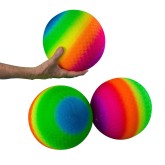 Vinyl Rainbow Balls, 8-1/2” (Pack of 3)