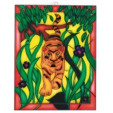 Tiger Nature Scene Stain-A-Frame Set (Pack of 12)