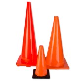 Large Orange Cones, Assorted Heights