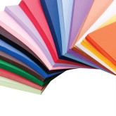 Fade-Resistant Construction Paper, 9x12, 76lb , Assorted, Assorted (Pack of 50)