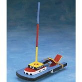 Unfinished Wooden Paddle Boat, Unassembled (Pack of 12)