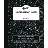 Pacon® Soft Cover Composition Book, Black Marble
