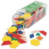 Plastic Pattern Blocks Learning Manipulative for Early Math and More