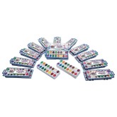 Color Splash!® Washable Watercolor Mega Pack, 16-Color Trays w/Refills (Pack of 36)