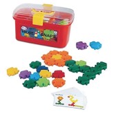 Hexie-Snaps STEM Construction Toy Set with Carrying Case (Set of 96)