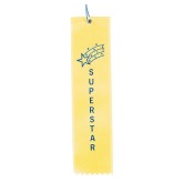 Award Ribbons Superstar-Yellow (Pack of 50)