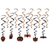 Halloween Hanging Whirl Decorations (Pack of 12)