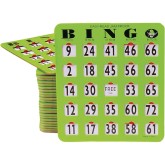 Oversized EZ Read Jam-Proof Bingo Shutter Cards (Pack of 25)