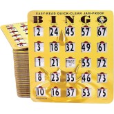 EZ Read Quick Clear Jumbo Bingo Shutter Cards (Pack of 25)