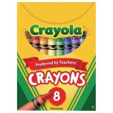Crayola® Crayons, Standard Size, Box of 8 Colors (Pack of 12)