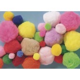 Color Splash!® Pom Pom Mix, Assorted Sizes & Colors
