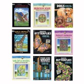 Stained Glass Coloring Book Assortment (Pack of 9)