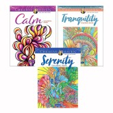 Creative Haven Calm Adult Coloring Book Set (Set of 3)