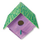 Unfinished Wood Birdhouse, Unassembled (Pack of 12)