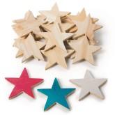 Wooden Stars (Pack of 25)