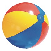 Classic Inflatable Multi-Color Beach Ball, 24”