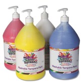 Color Splash!® Washable Tempera Paint Pack, Gallon