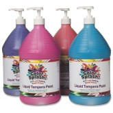 Color Splash!® Liquid Tempera Paint - Set C, Gallon (Pack of 4)