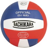 Tachikara® SV-18S Volleyball, Royal/White/Scarlet