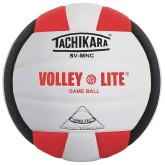Tachikara® Volley Lite Volleyball, Scarlet/White/Black