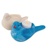 Color-Me™ Ceramic Bisque Bird Tea Light Candle Holder (Pack of 12)