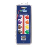 Prang® Washable Semi-Moist Watercolors, 16 colors