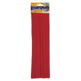 Chenille Stems Red (Pack of 100)