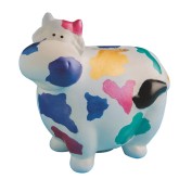 Color-Me™ Ceramic Bisque Cow Banks (Pack of 12)