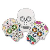Color-Me™ Sugar Skull Masks (Pack of 24)